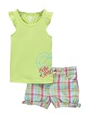 Ecko Red Girls Angel Sleeve Top and Plaid Short Set