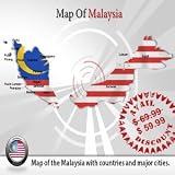 Malaysia Powerpoint Map Templates - Editable Malaysia Map Slides