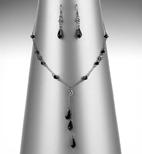 Multi-Faceted Bead Y Necklace 