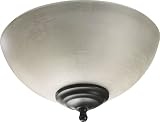 Quorum Fans 1158-801 Linen Glass Light Kit Toasted Sienna