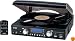 Jensen JTA-460 3-Speed Stereo Turntable with MP3 Encoding System and AM/FM Stereo Radio (Black)