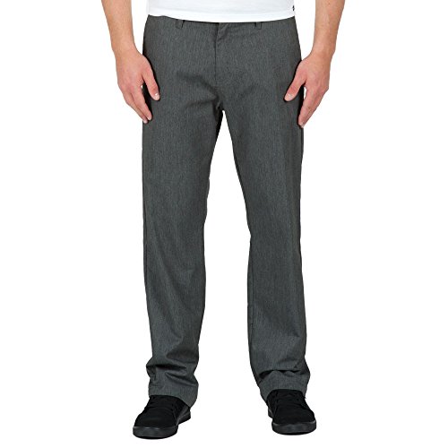 Volcom Men's Frickin Chino Pant, Charcoal Heather, 34
