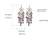 Girl Era Womens Gorgeous Multilayer Round Plates Earrings