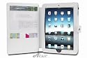 Acase Deluxe Leather Multi-Angle Case/Folio with Stand for Apple iPad - WHITE
