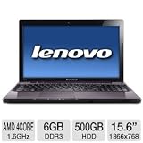 Lenovo IdeaPad 15.6 AMD Quad-Core 500GB Notebook