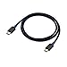 Cable Matters 2-Pack USB Type C (USB-C) Cable with Braided Jacket in Black 3.3 Feet
