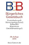 B&uuml;rgerliches Gesetzbuch BGB - 