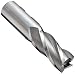 YG-1 E2031 Cobalt Steel Square Nose End Mills, Inch, Weldon Shank, Uncoated (Bright) Finish, Non-Center Cutting, 30 Degree Helix, For Use With Steel/Steel Alloys
