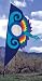Blue Moon Fabric Banner