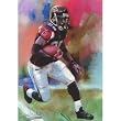 Warrick Dunn Atlanta Falcons art print football poster - 16x20