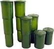 6 Pack Smart Parts 140 Round Transpod Tubes Pods - Olive