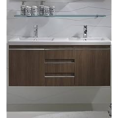 Idea Mistral Doppel-Waschtisch mit Unterschrank 120 cm Cremewei� hochglanz; Lindgr�n matt