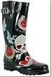 Chooka - Women's Black Tattoo City Rain Boots