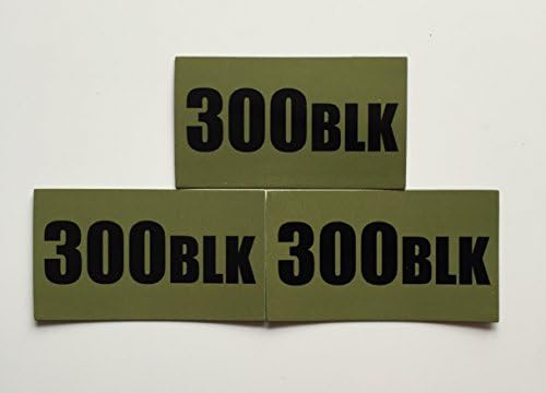 Multi Caliber .50cal AMMO Can Magnets 3.5" x 2" (3 Pack) (3.5"x2", 300 BLK)