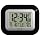 La Crosse Technology WT-8005U-B Atomic Digital Wall Clock with Indoor Temperature, Black