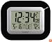 La Crosse Technology WT-8005U-B Atomic Digital Wall Clock with Indoor Temperature, Black