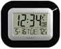 La Crosse Technology WT-8005U-B Atomic Digital Wall Clock with Indoor Temperature, Black