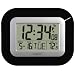 La Crosse Technology WT-8005U-B Atomic Digital Wall Clock with Indoor Temperature, Black