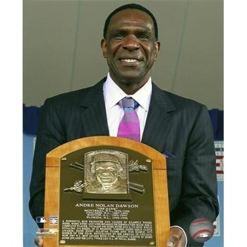 Andre Dawson Cubs Hall of Fame Induction 8x10 Photo
