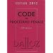 Code de proc�dure p�nale : Edition 2012