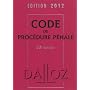 Code de proc�dure p�nale : Edition 2012 de Dalloz-Sirey