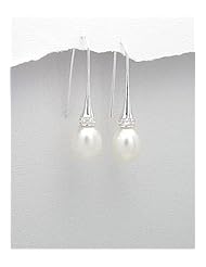 CZ Earrings In Sterling Silver