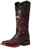 Lucchese Women's Handcrafted 1883 Fiona Oklahoma Cowgirl Boot Square Toe Red US