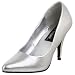 Pleaser Women's Vanity Pump,Silver,6 M