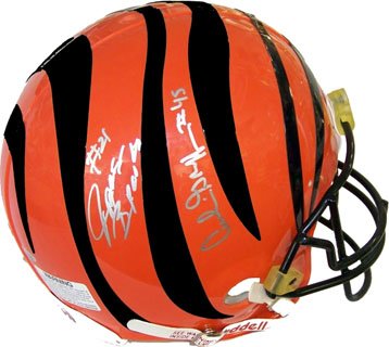Buy Archie Griffen & James Brooks Autographed Cincinnati Bengals Helmet by Sports Memorabilia LLC