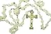 CB Glow in The Dark 8MM Rosebud Prayer Beads 22 1/2 Inch Rosary