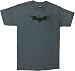 Batman The Dark Knight Bats Logo Men's Grey Tee Shirt