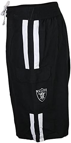 NFL Team Logo Classic Swim Trunks (Oakland Raiders, Medium)