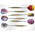 12 SOFT Dartpfeile Messing/Aluminium +200 Ersatzspitzen