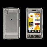 PREMIUM QUALITY SNAP ON CRYSTAL CLEAR HARD PROTECTIVE COVER CASE FOR LG KP500 COOKIE + FREE SF PLANET NECKSTRAP !