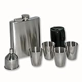 Edelstahl Flachmann - Set 7 teilig