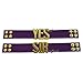 Harley Quinn Yes Sir Bracelets Pair - Suicide Squad Purple Strap Cuff Bracelet