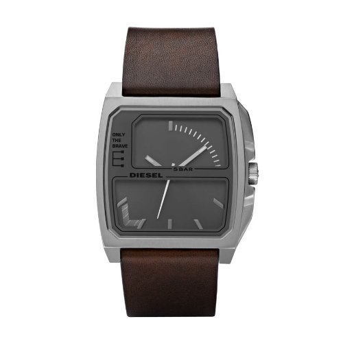 Diesel Herren-Armbanduhr XL Analog Leder DZ1409
