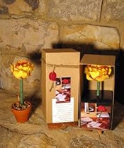 Gold Rose Boxed Topiary Flower Pen
