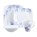 Corelle Square 16-pc. Dinnerware Set - Blue Diamonds