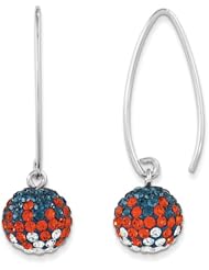 Sterling Silver Swarovski Elements Denver Spirit Ball Earrings