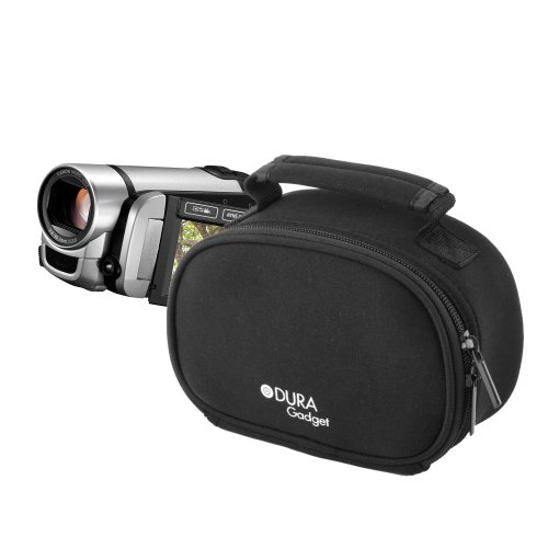 Durable Camcorder Carry Case For Canon Legria FS404 & Legria HFR26 HD, By DURAGADGET In Black