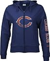 Chicago Bears Women's Navy Giant Logo Full Zip Hooded Sweatshirt