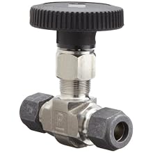 Parker Valve 4Z-V4LR-SS 1/4" 316 Stainless Steel Needle Valve 1/4" Compression Type