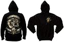 Rothco Black Ink Design USMC Bulldog Military Graphic Pullover Hoodie