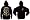 Black - USMC Bulldog Black Ink Design Hooded Sweatshirt 80333 Size S