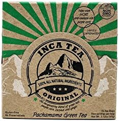 Inca Tea All Natural Purple Corn Pachamama Green Tea Bags - 15 Envelopes