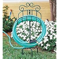 Wrought Iron Portable Hose Holder with Stake