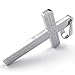 KONOV Stainless Steel Mens Lords Prayer Cross Pendant Necklace, Silver, 24 inch Chain