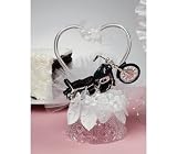 Motorcycle and Heart Cake Topper