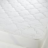 Southern Enterprises Quilted Organic Wool Mattress Topper, Queen